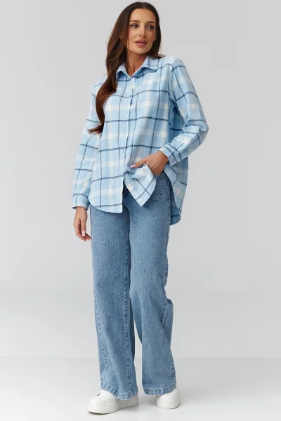 Dámská košile 12 C35 - modrá - Modrá