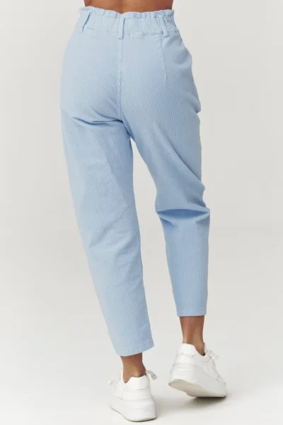 Dámské manšestrové kalhoty C33 - sv. modré - Světle modrá