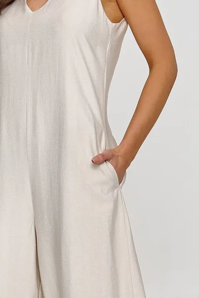 Dámský overal M882 světle béžový - Světle béžová