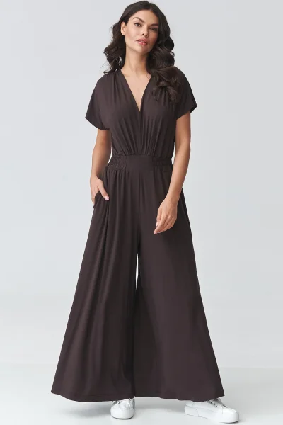 Dámský overal M924 - tm. hnědý - Tmavě hnědá