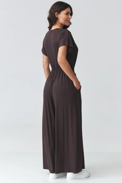 Dámský overal M924 - tm. hnědý - Tmavě hnědá