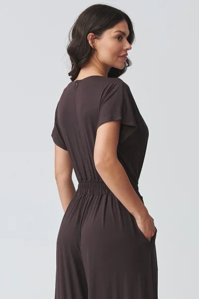 Dámský overal M924 - tm. hnědý - Tmavě hnědá