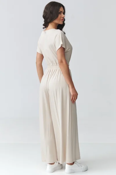 Dámský overal M924 - sv. béžový - Světle béžová