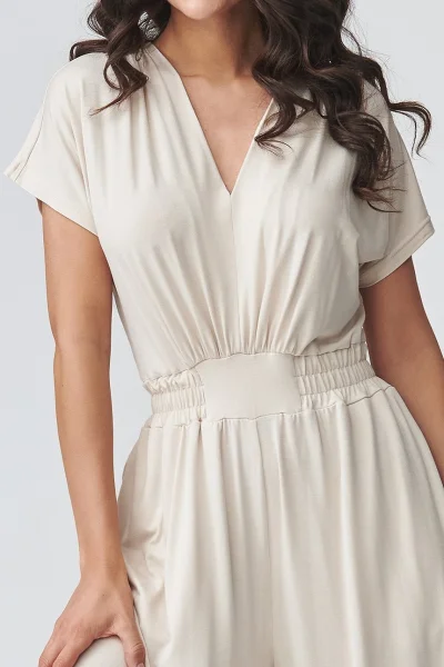 Dámský overal M924 - sv. béžový - Světle béžová