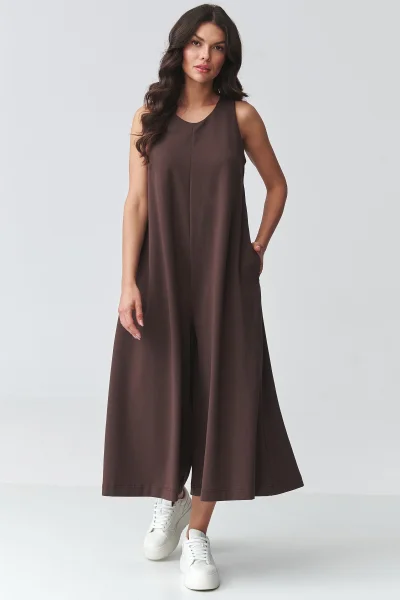 Dámský overal M919 - tm. hnědý - Tmavě hnědá