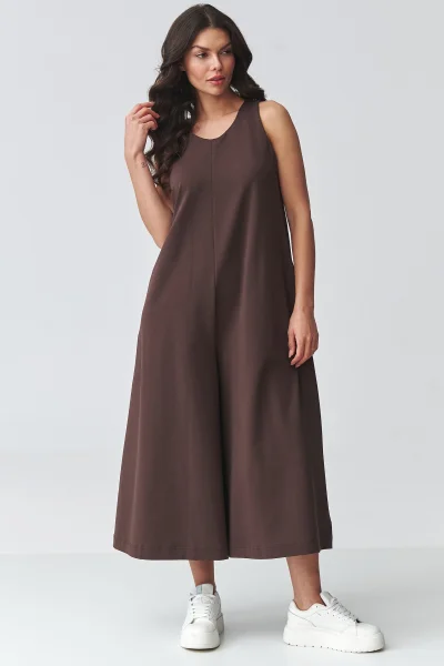 Dámský overal M919 - tm. hnědý - Tmavě hnědá