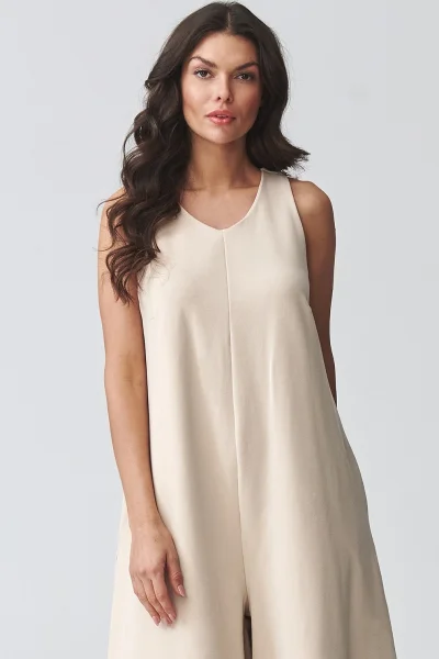 Dámský overal M919 - sv. béžová - Světle béžová