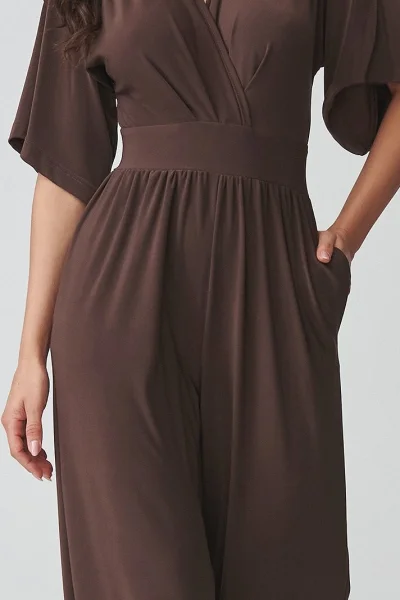 Dámský overal M939 - tmavě hnědý - Tmavě hnědá