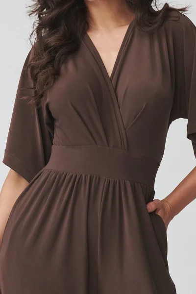 Dámský overal M939 - tmavě hnědý - Tmavě hnědá