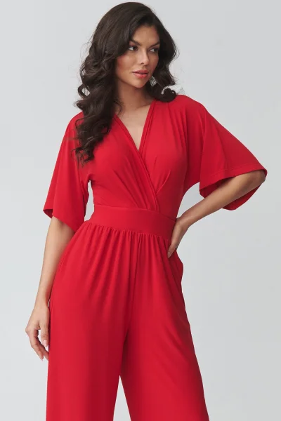 Dámský overal M939 - červený - Červená