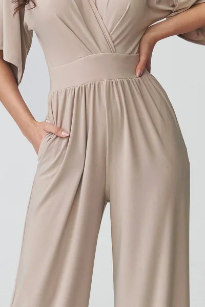 Dámský overal M939 - světle béžový - Světle béžová