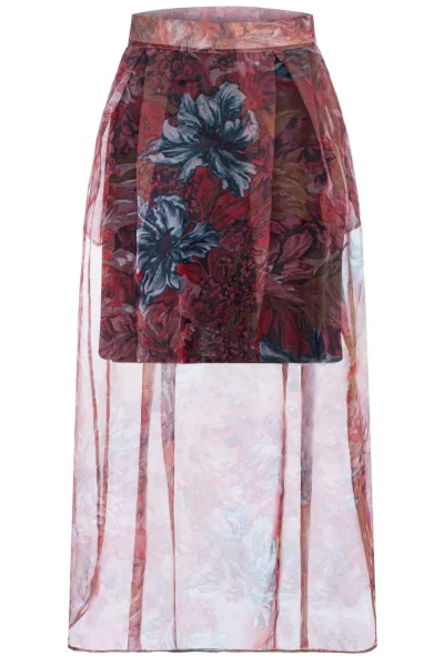 Dlouhá tylová sukně L19 - bordó - Bordó