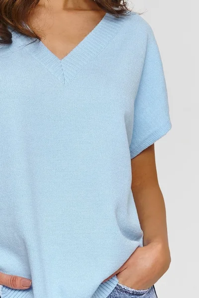 Dámský svetr S157 blankytný - Blankytná