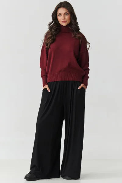 Dámský svetr S165 bordó - Bordó