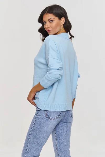 Dámský svetr S158 blankytný - Blankytná