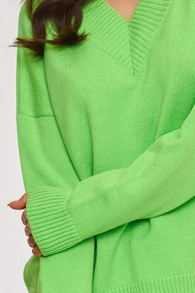 Dámský svetr S158 světle zelený - Světle zelená