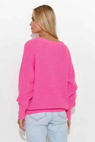 Dámský svetr S140 růžový - Růžová