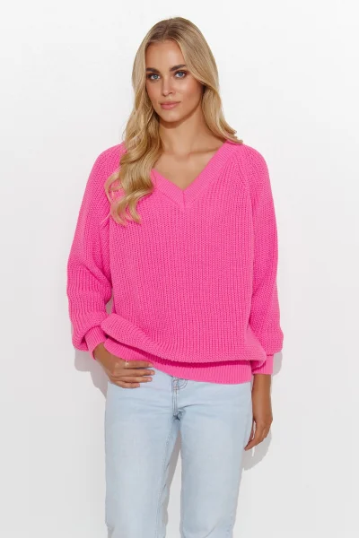 Dámský svetr S140 růžový - Růžová