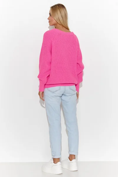 Dámský svetr S140 růžový - Růžová