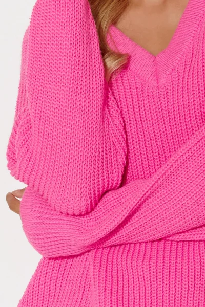 Dámský svetr S140 růžový - Růžová