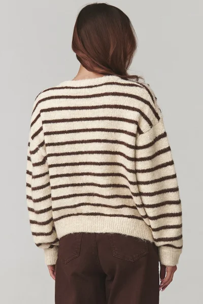 Dámský propínací svetr C23 - béžový - Béžová