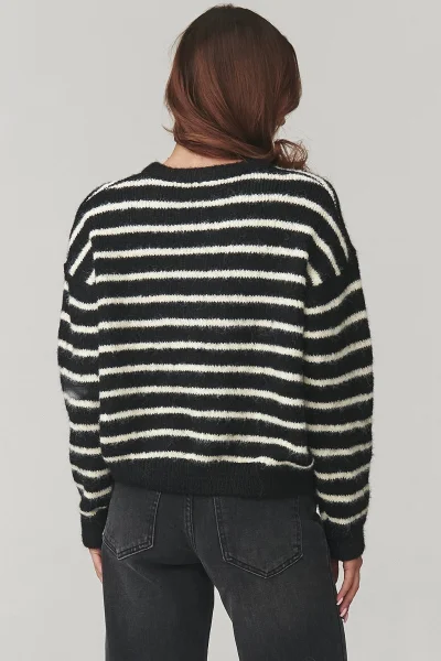 Dámský propínací svetr C23 - černý - Černá