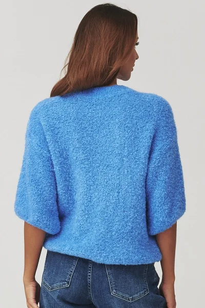 Dámský svetr C8 - modrý - Modrá