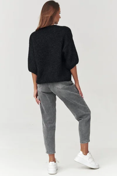 Dámský svetr C8 - černý - Černá