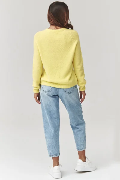Dámský svetr C40 - žlutá - Žlutá