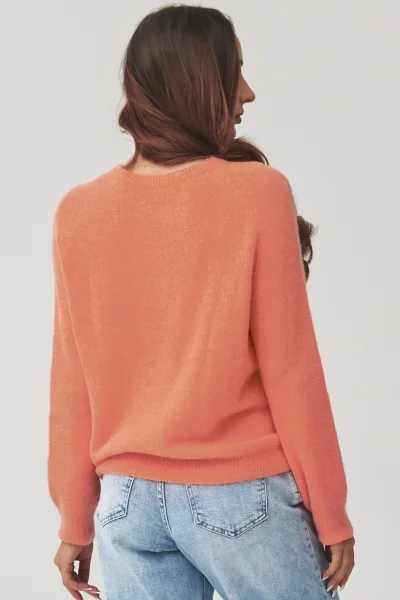 Dámský svetr C40 - korálová - Korálová