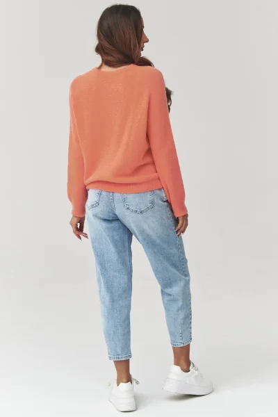 Dámský svetr C40 - korálová - Korálová