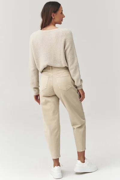 Dámský svetr C40 - sv. béžová - Světle béžová