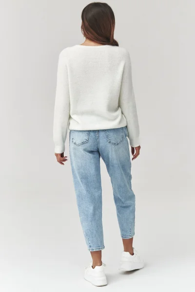 Dámský svetr C40 - ecru - Ecru