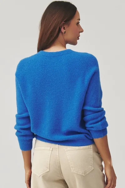 Dámský svetr C40 - modrá - Modrá