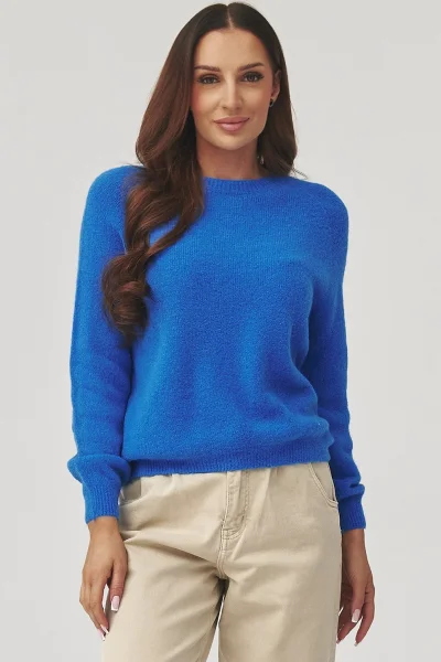 Dámský svetr C40 - modrá - Modrá