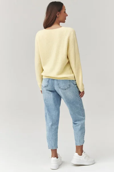 Dámský svetr C38 - žlutý - Žlutá