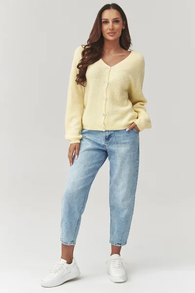 Dámský svetr C38 - žlutý - Žlutá