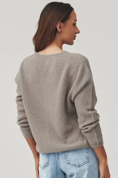 Dámský svetr C38 - mocca - Mocca