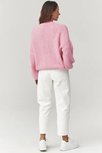 Dámský svetr C37 - sv. růžový - Světle růžová