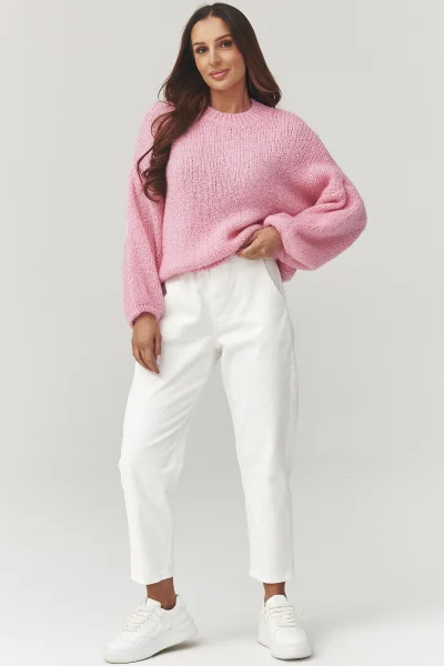Dámský svetr C37 - sv. růžový - Světle růžová