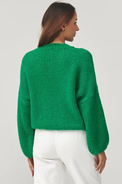 Dámský svetr C37 - zelený - Zelená