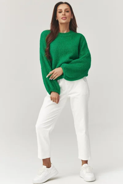 Dámský svetr C37 - zelený - Zelená