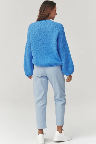 Dámský svetr C37 - modrý - Modrá