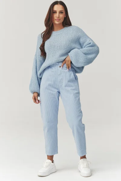 Dámský svetr C37 - sv. modrý - Světle modrá