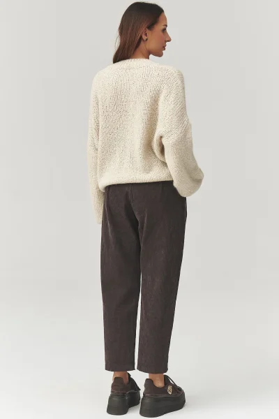 Dámský svetr C37 - sv. béžový - Světle béžová