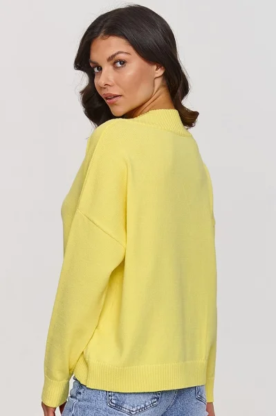 Dámský svetr S158 - žlutý - Žlutá