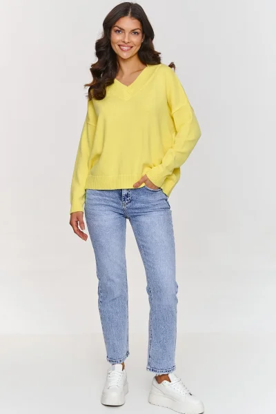 Dámský svetr S158 - žlutý - Žlutá