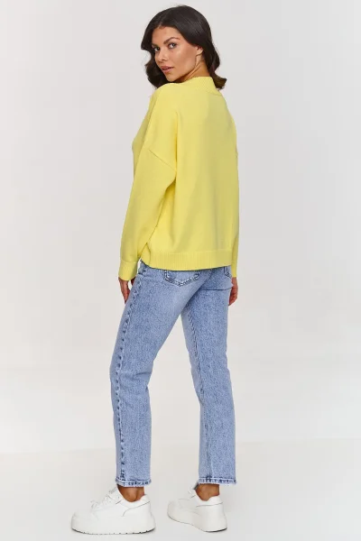 Dámský svetr S158 - žlutý - Žlutá