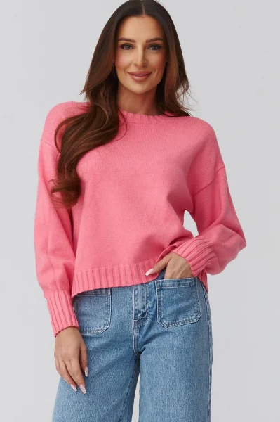 Dámský svetr C43 - lososový - Lososová