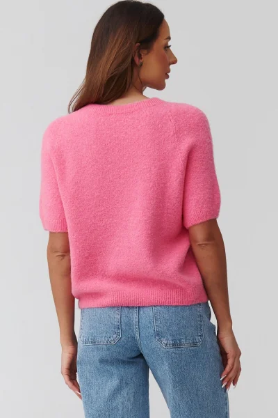 Dámský svetr C45 - růžový - Růžová